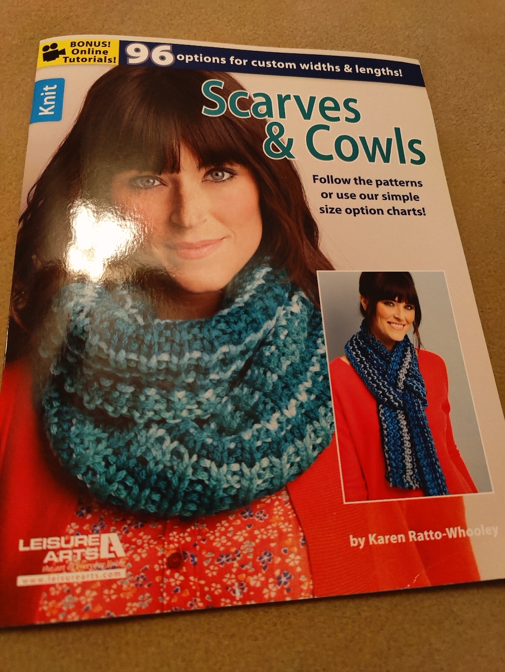 Scarves & Cowls Pattern Book, New